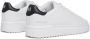 Mallet London Witte Zwarte Tab Leren Sneakers White Heren - Thumbnail 4