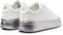 Mallet London Zilver Dip Leren Sneakers White Heren - Thumbnail 3