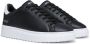 Mallet London Zwart Wit Tab Leren Sneakers Black Heren - Thumbnail 3