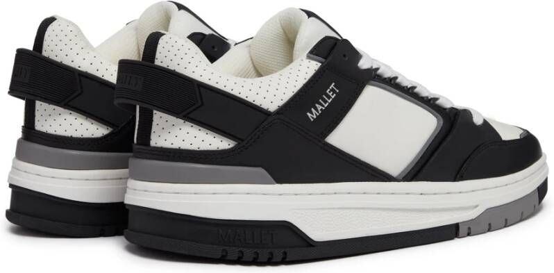 Mallet London Zwart Witte Damessneakers Black Heren