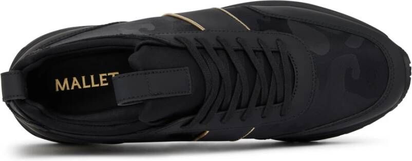 Mallet London Zwarte Camo Lite Trainer Black Heren