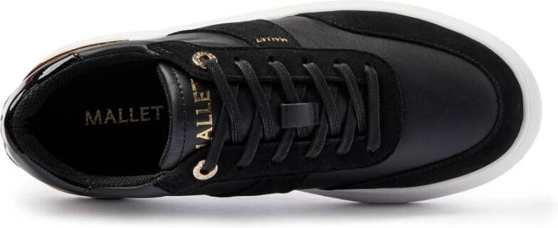 Mallet London Zwarte Gouden Dames Trainers Ss25 Black Heren