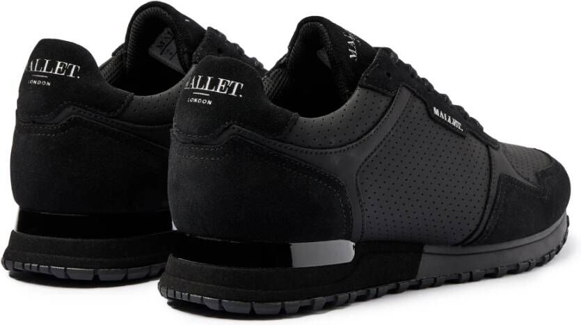 Mallet London Zwarte Leren Sneakers Black Heren