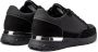 Mallet London Zwarte Leren Sneakers met Mix van Texturen Black Heren - Thumbnail 4