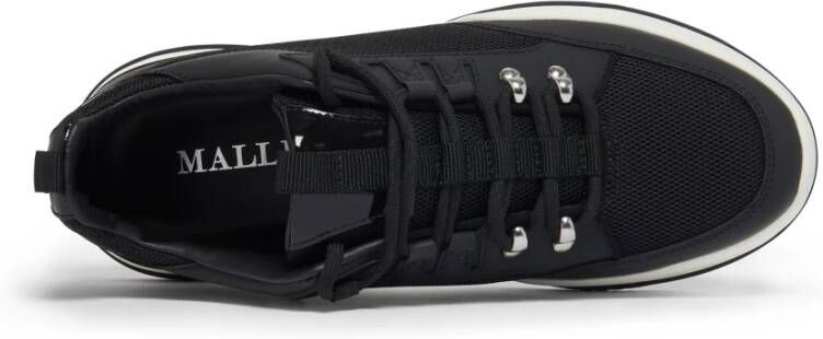 Mallet London Zwarte Mesh Sneakers Black Heren