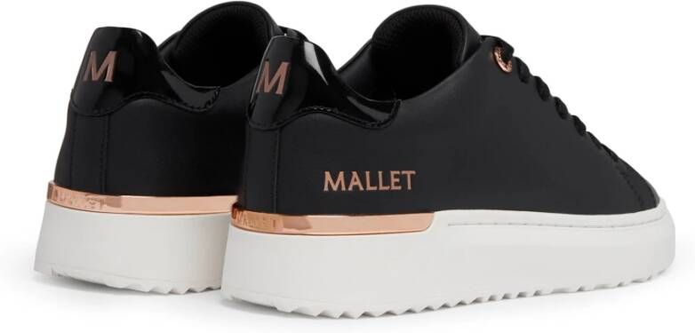 Mallet London Zwarte Roségouden Damessneakers Black Heren