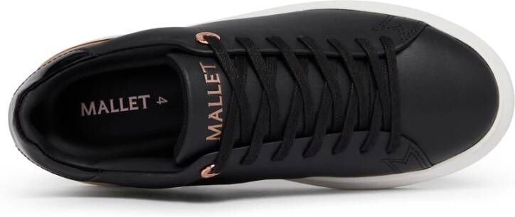 Mallet London Zwarte Roségouden Damessneakers Black Heren