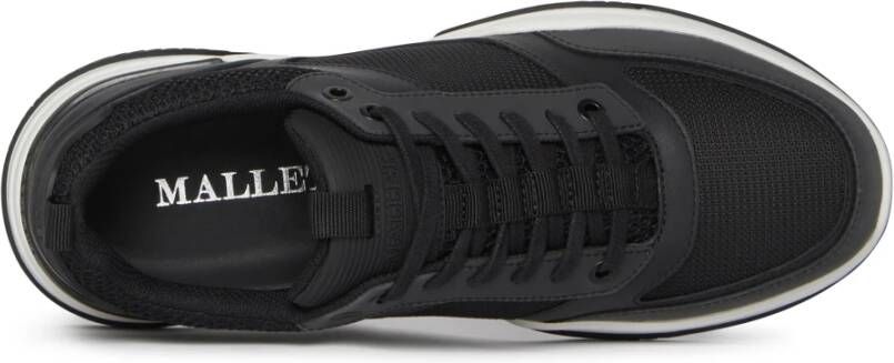 Mallet London Zwarte sportschoenen met reflecterende details Black Heren