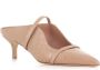 Malone Souliers Beige Cocco Effect Leren Muiltjes Beige Dames - Thumbnail 3