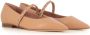 Malone Souliers Beige Leren Ballerina Platte Schoenen Beige Dames - Thumbnail 3