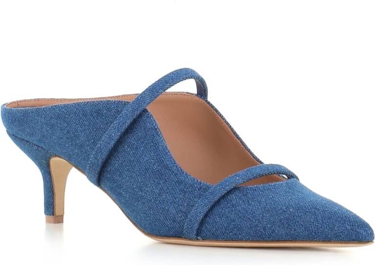 Malone Souliers Denim Jeans Sabot Schoenen Blue Dames