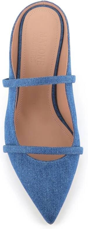 Malone Souliers Denim Jeans Sabot Schoenen Blue Dames