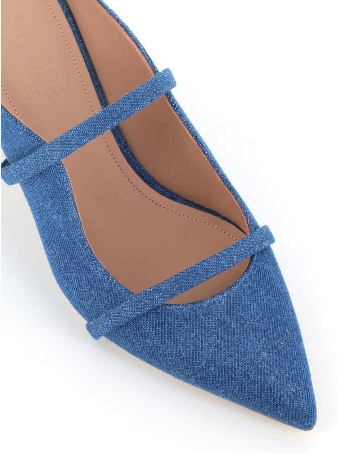 Malone Souliers Denim Jeans Sabot Schoenen Blue Dames