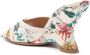 Malone Souliers Gestippelde Bloemenprint Sandalen Beige Dames - Thumbnail 2