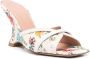 Malone Souliers Gestippelde Bloemenprint Sandalen Beige Dames - Thumbnail 3