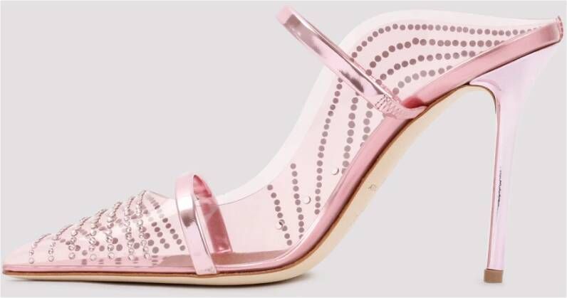 Malone Souliers Kristal Roze & Paarse Stiletto Muiltjes Pink Dames