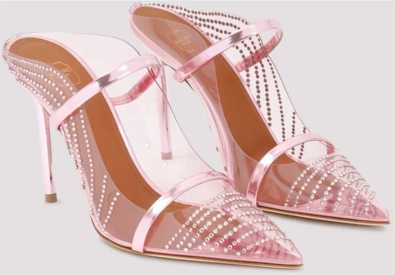 Malone Souliers Kristal Roze & Paarse Stiletto Muiltjes Pink Dames