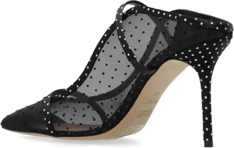 Malone Souliers 'Maureen' met hakken muiltjes Black Dames