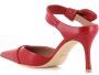 Malone Souliers Rode leren knoop muiltjes hakken Red Dames - Thumbnail 3