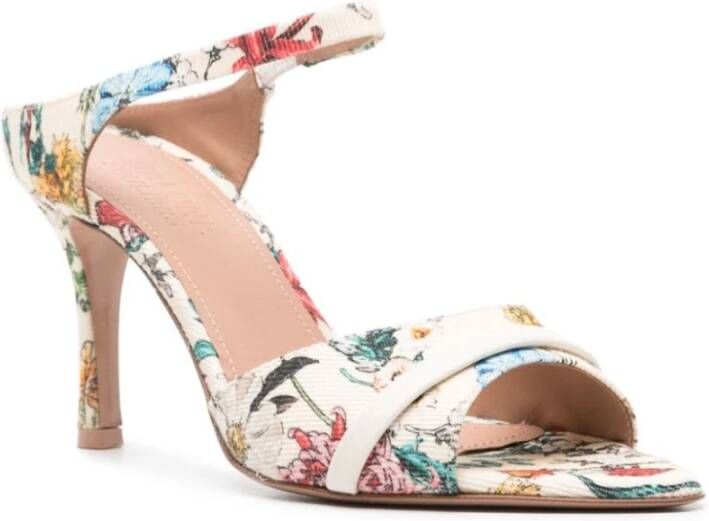 Malone Souliers Sandalen met bloemenprint Beige Dames