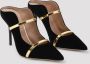 Malone Souliers Zwart Goud Velvet Maureen Schoenen Black Dames - Thumbnail 4