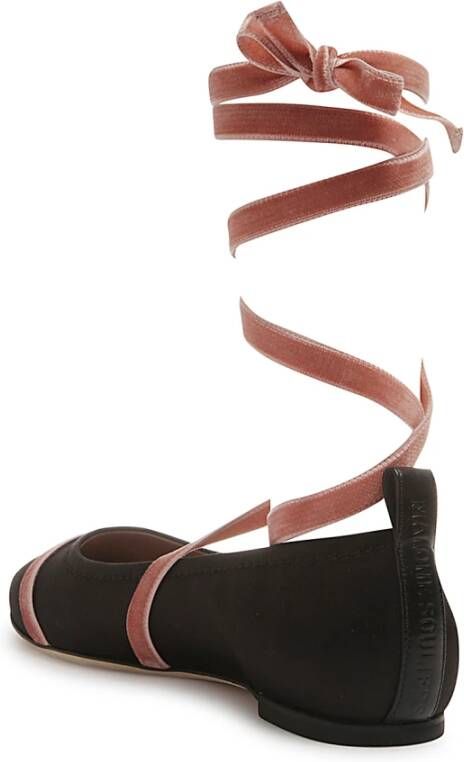 Malone Souliers Zwarte Ballerina Schoenen voor Vrouwen Black Dames