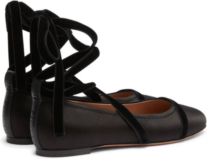 Malone Souliers Zwarte Ballerina Schoenen voor Vrouwen Black Dames