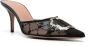 Malone Souliers Zwarte bloemen geborduurde hakken Black Dames - Thumbnail 4