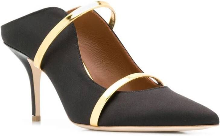 Malone Souliers Zwarte en goudkleurige Maureen Pumps Black Dames