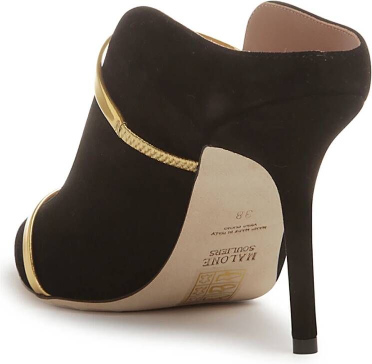 Malone Souliers Zwarte hakken schoenen Black Dames