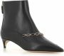 Malone Souliers Zwarte leren puntige laarzen Black Dames - Thumbnail 3