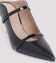 Malone Souliers Zwarte Nappa Leren Hakken Black Dames - Thumbnail 5