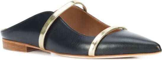 Malone Souliers Zwarte platte Mules Maureen schoenen Black Dames