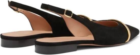 Malone Souliers Zwarte platte schoenen Elegant stijl Black Dames