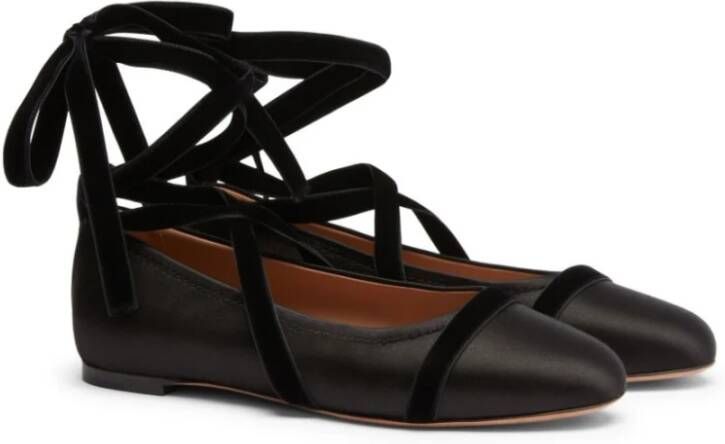 Malone Souliers Zwarte Platte Schoenen Elegante Stijl Black Dames