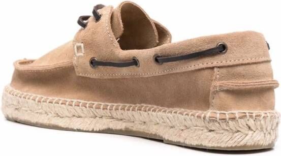 Manebí Beige Platform Espadrilles Sailor Style Beige Heren