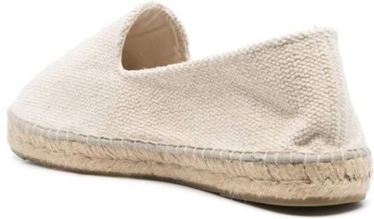 Manebí Beige Jute Slip-On Platte Schoenen Beige Heren