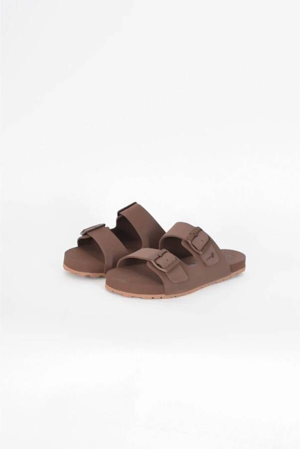 Manebí EVA Schuim Verstelbare Sandalen Brown Dames