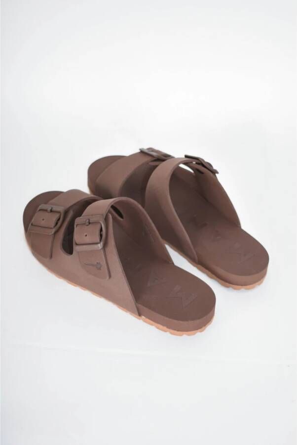 Manebí EVA Schuim Verstelbare Sandalen Brown Dames