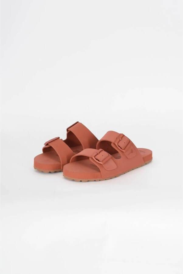 Manebí EVA Schuim Verstelbare Sandalen Orange Dames