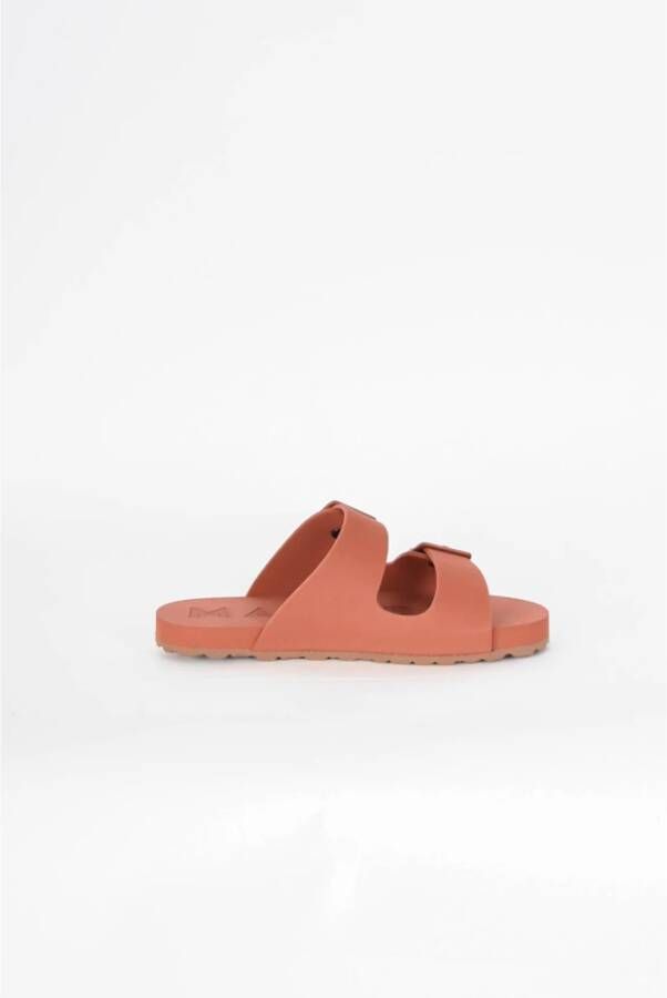 Manebí EVA Schuim Verstelbare Sandalen Orange Dames