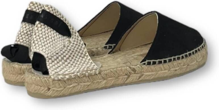 Manebí Platte Espadrilles Valenciana Schoenen Black Dames