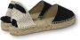 Manebí Platte Espadrilles Valenciana Schoenen Black Dames - Thumbnail 2