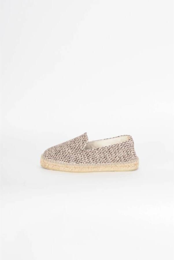 Manebí Raffia Espadrilles van Katoen Beige Dames