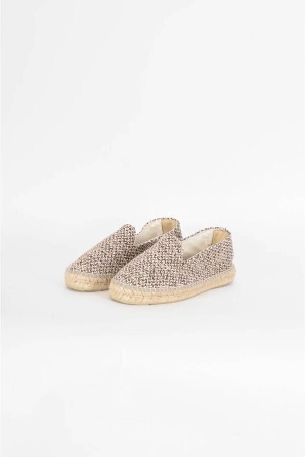 Manebí Raffia Espadrilles van Katoen Beige Dames