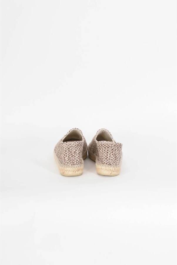 Manebí Raffia Espadrilles van Katoen Beige Dames