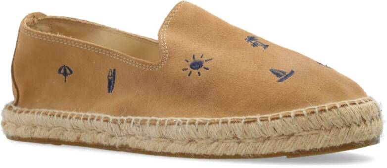 Manebí Suède espadrilles Brown Heren