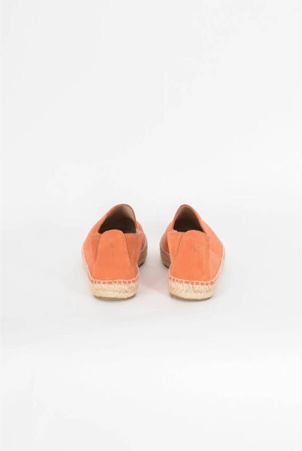 Manebí Suède Espadrilles met 2cm zool Orange Dames