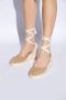 Manebí Beige Suède Platte Schoenen Beige Dames - Thumbnail 2