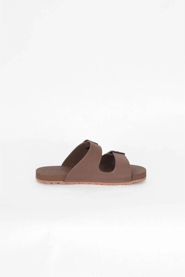 Manebí Vegan Waterdichte Schuimsandalen Brown Heren